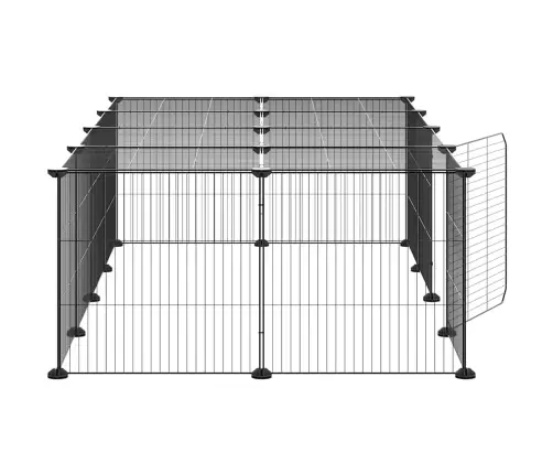 Augintinių Narvas, 20 Segmentų, Juodas, 35X35cm Plienas