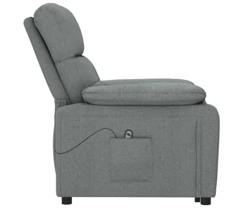 Atpūtas Krēsls, Paceļams, Tumši Pelēks Audums Vidaxl
