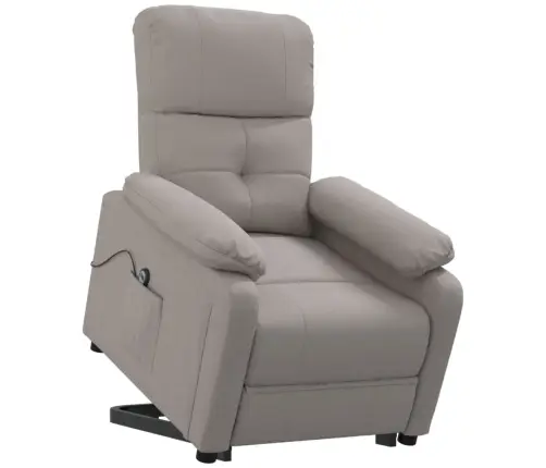 Atpūtas Krēsls, Paceļams, Pelēkbrūns Audums Vidaxl