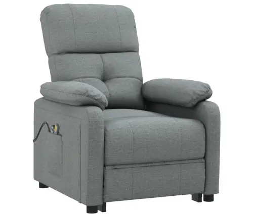 Püsti Tõusmist Toetav Massaažitool, Tumehall, Kangas