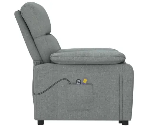 Püsti Tõusmist Toetav Massaažitool, Tumehall, Kangas