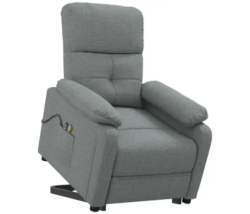 Püsti Tõusmist Toetav Massaažitool, Tumehall, Kangas