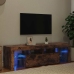 Tv Skapītis Ar Led Apgaismojumu, Ozolkoka Krāsa, 140X36,5X40 Cm Vidaxl