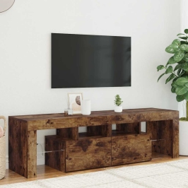 Tv Skapītis Ar Led Apgaismojumu, Ozolkoka Krāsa, 140X36,5X40 Cm Vidaxl