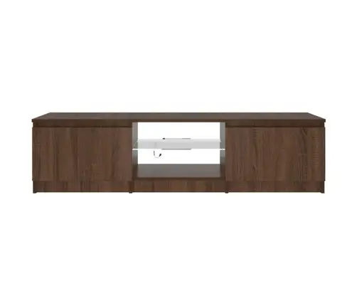 Tv Skapītis Ar Led Apgaismojumu, Ozolkoka Krāsa, 140X40X36 Cm Vidaxl