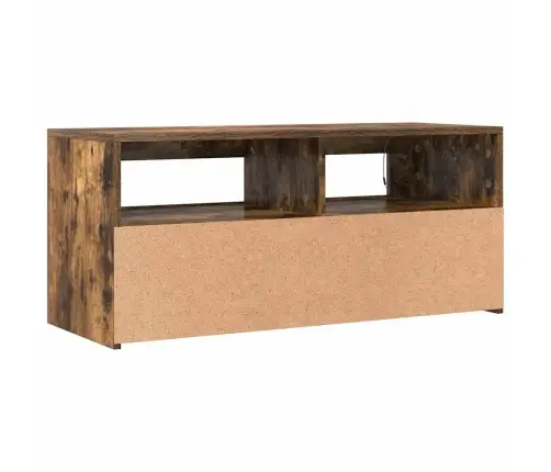 Tv Skapītis Ar Led Apgaismojumu, Ozolkoka Krāsa, 90X35X40 Cm Vidaxl