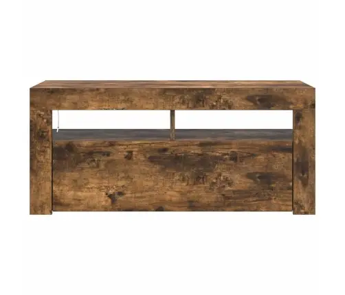 Tv Skapītis Ar Led Apgaismojumu, Ozolkoka Krāsa, 90X35X40 Cm Vidaxl