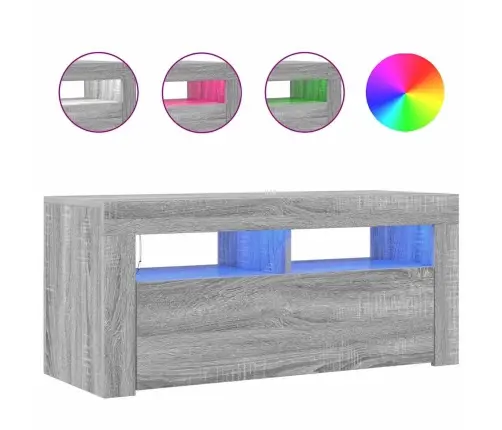 Telerialus Led-Tuledega, Hall Sonoma Tamm, 90 X 35 X 40 Cm