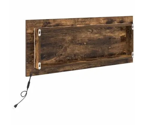 Veidrodis Rūkyta Ąžuolas 90 X 8,5 X 37 Cm Apdirbta Mediena