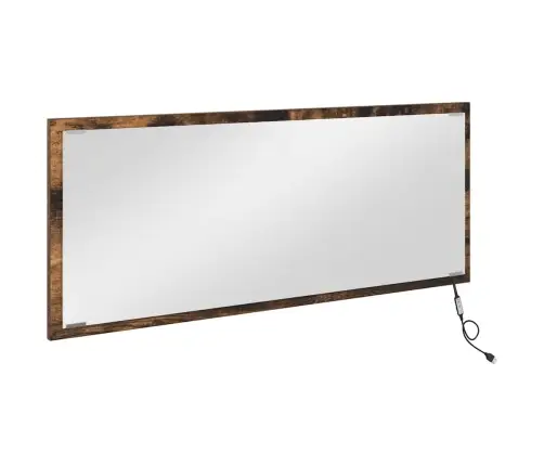 Veidrodis Rūkyta Ąžuolas 90 X 8,5 X 37 Cm Apdirbta Mediena