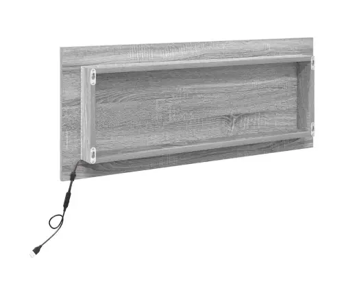 Veidrodis Pilkas Sonoma 90 X 8,5 X 37 Cm Apdirbta Mediena