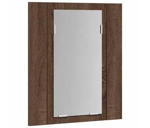 Vannasistabas Spoguļskapītis, Led, Brūns, 40X12X45 Cm Vidaxl