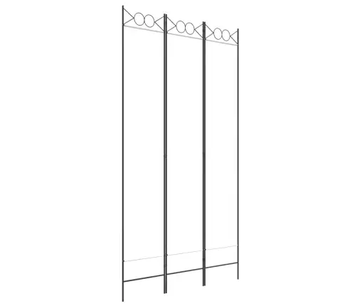 3-Paneļu Istabas Aizslietnis, 120X200 Cm, Balts Audums Vidaxl