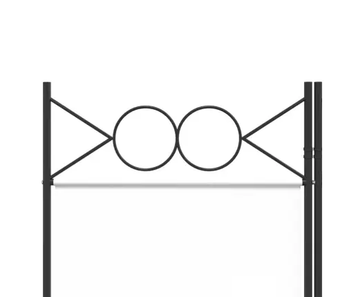 3-Paneļu Istabas Aizslietnis, 120X200 Cm, Balts Audums Vidaxl