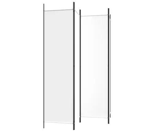 4-Paneļu Istabas Aizslietnis, 200X200 Cm, Balts Audums Vidaxl