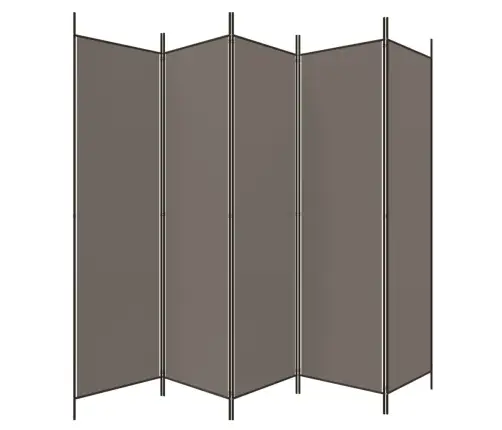 5-Paneļu Istabas Aizslietnis, 250X200 Cm, Antracītpelēks Audums Vidaxl