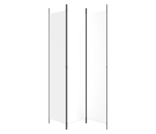 3-Paneļu Istabas Aizslietnis, 150X220 Cm, Balts Audums Vidaxl