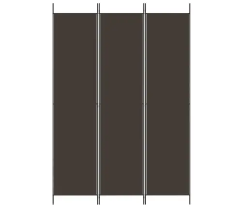 3-Paneļu Istabas Aizslietnis, 150X220 Cm, Brūns Audums Vidaxl