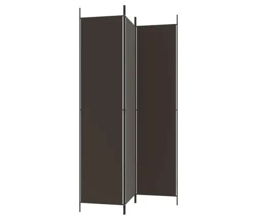3-Paneļu Istabas Aizslietnis, 150X220 Cm, Brūns Audums Vidaxl