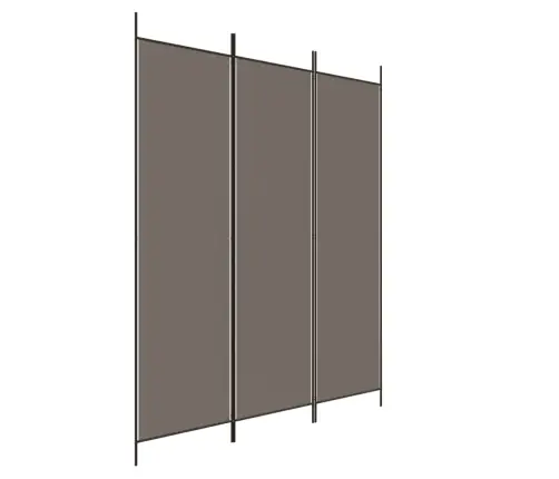 3-Paneļu Istabas Aizslietnis, 150X220 Cm, Antracītpelēks Audums Vidaxl