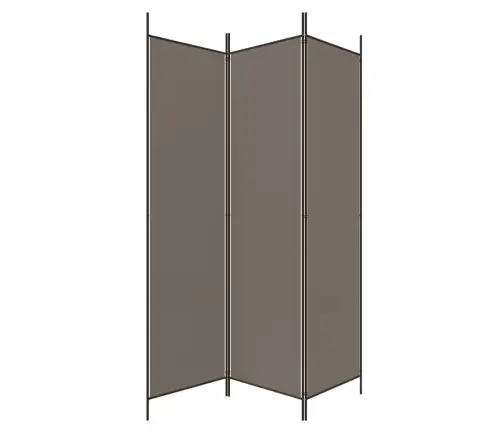 3-Paneļu Istabas Aizslietnis, 150X220 Cm, Antracītpelēks Audums Vidaxl