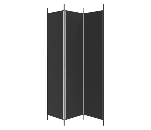 3-Paneļu Istabas Aizslietnis, 150X220 Cm, Melns Audums Vidaxl