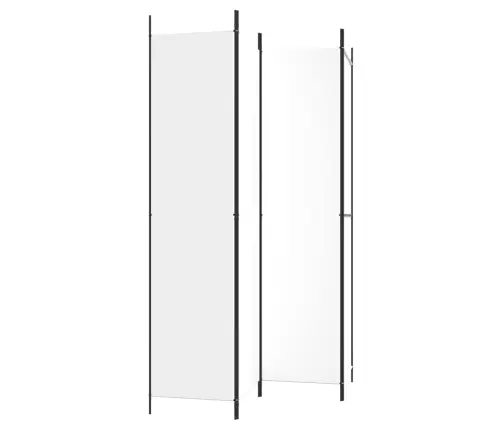 4-Paneļu Istabas Aizslietnis, 200X220 Cm, Balts Audums Vidaxl