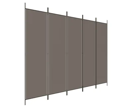 Kambario Pertvara, 5 Dalių, Antracito, 250X220cm Audinys
