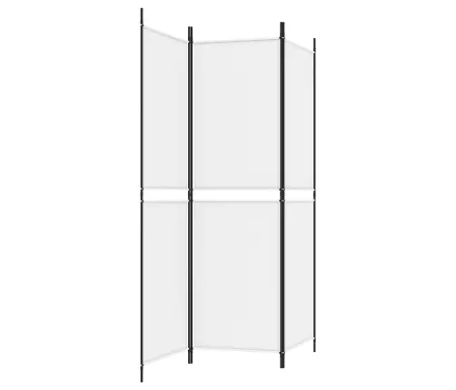 3-Paneļu Istabas Aizslietnis, 150X180 Cm, Balts Audums Vidaxl