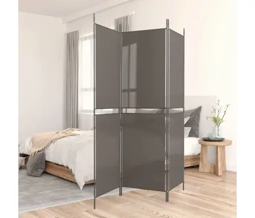 Kambario Pertvara, 3 Dalių, Antracito, 150X180cm Audinys