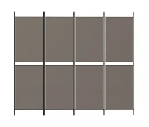 Kambario Pertvara, 4 Dalių, Antracito, 200X180cm Audinys