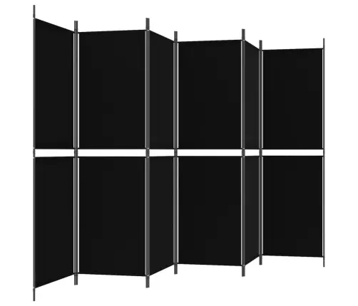 6 Paneeliga Ruumijagaja, Must, 300 X 180 cm Kangas