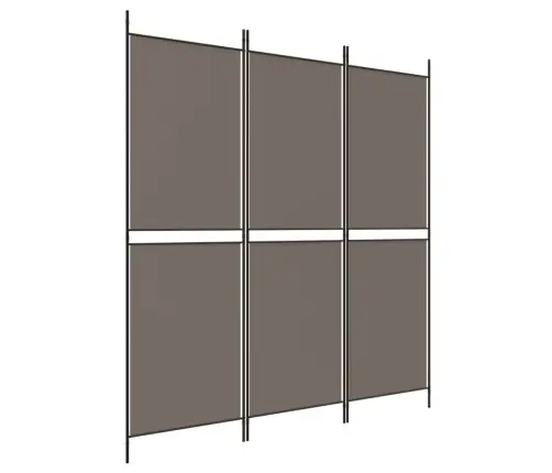 3-Paneļu Istabas Aizslietnis, Antracītpelēks, 150X200 Cm Audums Vidaxl
