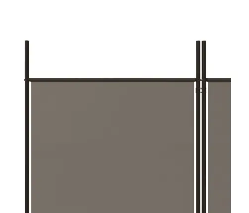 4-Paneļu Istabas Aizslietnis, 200X200 Cm, Antracītpelēks Audums Vidaxl