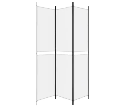 3-Paneļu Istabas Aizslietnis, 150X220 Cm, Balts Audums Vidaxl