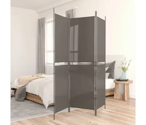 Kambario Pertvara, 3 Dalių, Antracito, 150X220cm Audinys