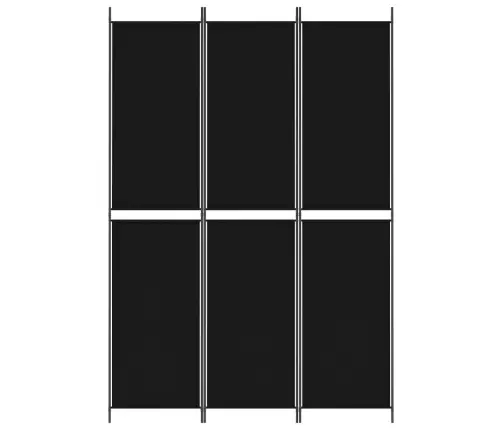 3 Paneeliga Ruumijagaja, Must, 150X220 cm Kangas
