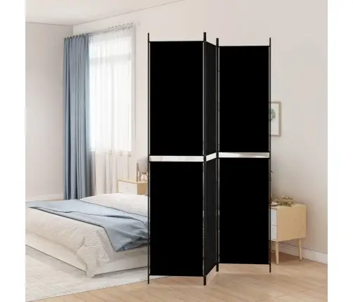 3 Paneeliga Ruumijagaja, Must, 150X220 cm Kangas
