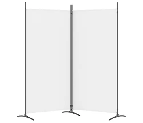 2-Paneeliga Ruumijagaja, Valge, 175 X 180 cm Kangas