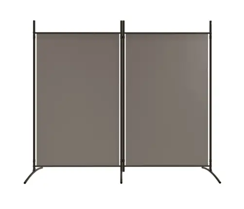 2-Paneļu Istabas Aizslietnis, 175X180 Cm, Antracītpelēks Audums Vidaxl
