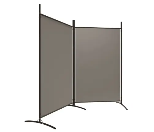 2-Paneļu Istabas Aizslietnis, 175X180 Cm, Antracītpelēks Audums Vidaxl
