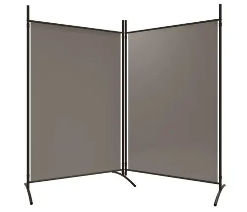 2-Paneļu Istabas Aizslietnis, 175X180 Cm, Antracītpelēks Audums Vidaxl