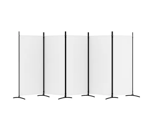 5 Paneeliga Sirm, Valge, 433X180 cm Kangas