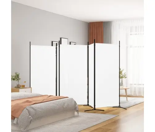 5 Paneeliga Sirm, Valge, 433X180 cm Kangas