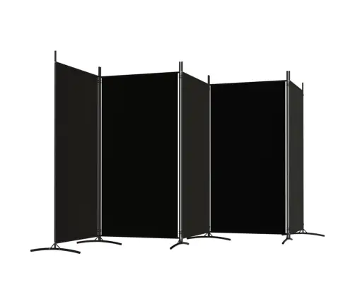 5 Paneeliga Sirm, Must, 433X180 cm Kangas