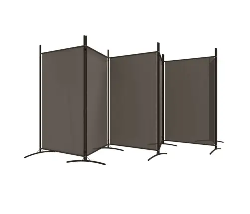6-Paneļu Istabas Aizslietnis, 520X180 Cm, Antracītpelēks Audums Vidaxl