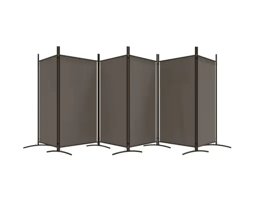 6-Paneļu Istabas Aizslietnis, 520X180 Cm, Antracītpelēks Audums Vidaxl
