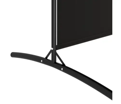 2-Paneļu Istabas Aizslietnis, 348X180 Cm, Melns Audums Vidaxl