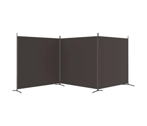 3-Paneļu Istabas Aizslietnis, 525X180 Cm, Brūns Audums Vidaxl