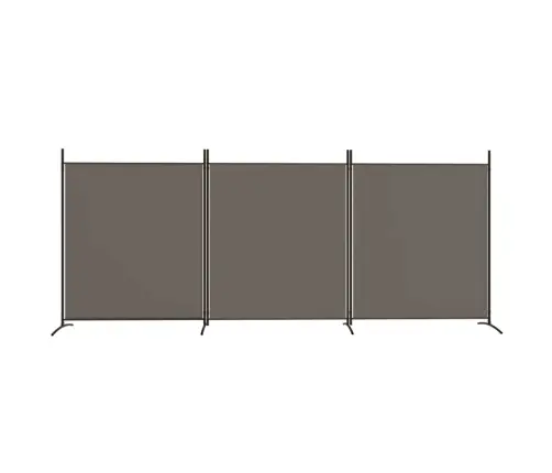 3-Paneļu Istabas Aizslietnis, Antracītpelēks, 525X180 Cm Audums Vidaxl